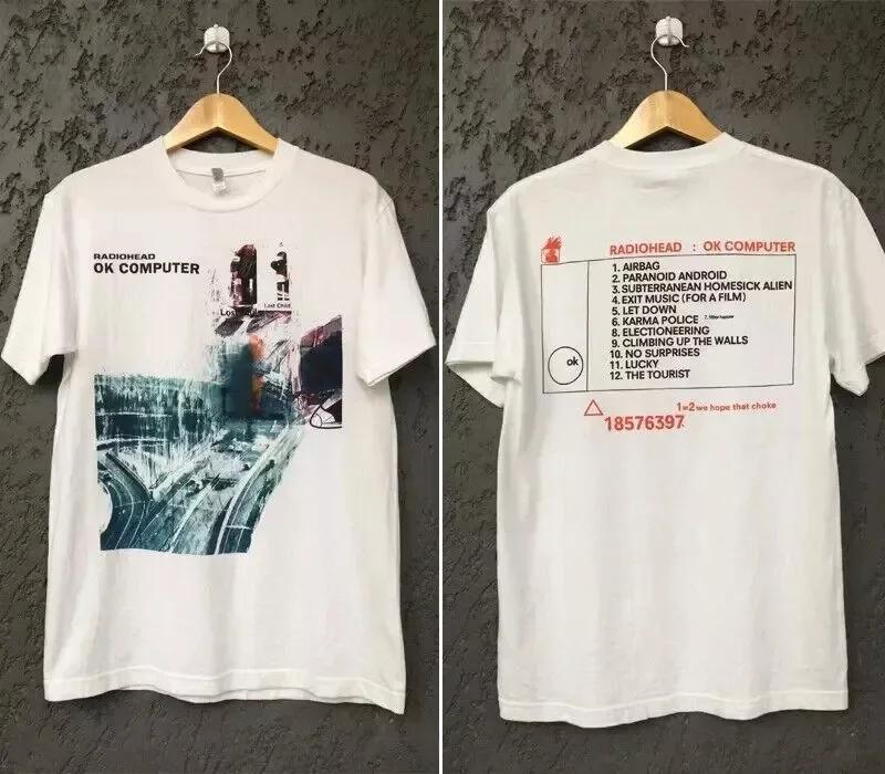 Camiseta Gráfica Unissex Radiohead Ok Computer Vintage Com Estampa